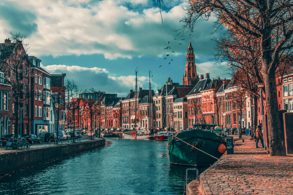 Flinke krapte in de stad Groningen