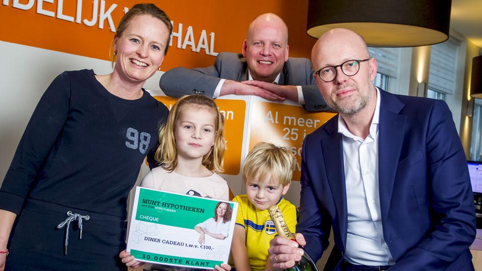 30.000ste klant voor MUNT Hypotheken